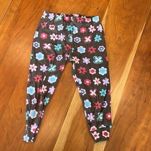 BOGO Brown leggings with multicolored flowers